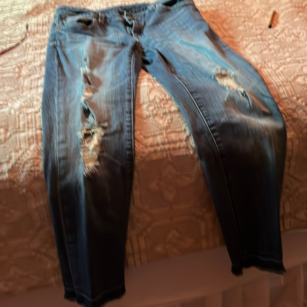 Michael Korea jeans distressed